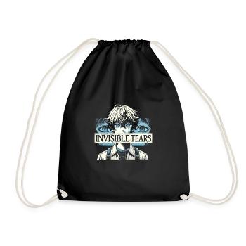 Art de l’anime et esthétique gothique pour la mode alternative - Sac de sport léger - noir - Devant