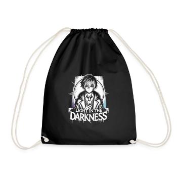 Art de l’anime et esthétique gothique pour la mode alternative - Sac de sport léger - noir - Devant