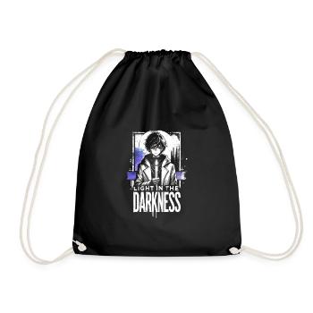 Art de l’anime et esthétique gothique pour la mode alternative - Sac de sport léger - noir - Devant