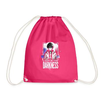 Art de l’anime et esthétique gothique pour la mode alternative - Sac de sport léger - fuchsia - Devant