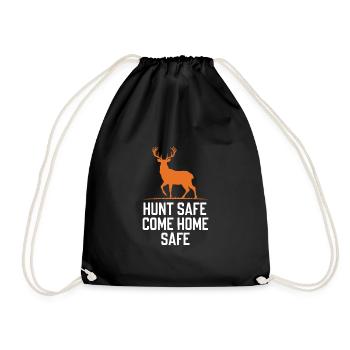 Vivez l’excitation de la chasse au cerf en forêt avec - Sac de sport léger - noir - Devant
