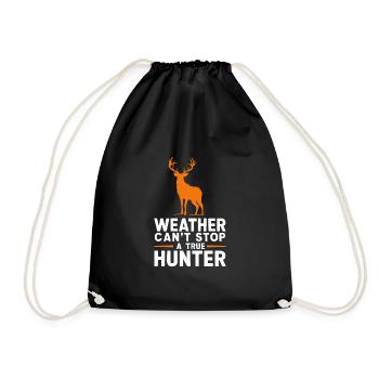 Vivez l’excitation de la chasse au cerf en forêt avec - Sac de sport léger - noir - Devant