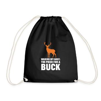 Vivez l’excitation de la chasse au cerf en forêt avec - Sac de sport léger - noir - Devant