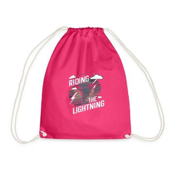 Experience the fascinating world of tornado hunting - Drawstring Bag - fuchsia - Front