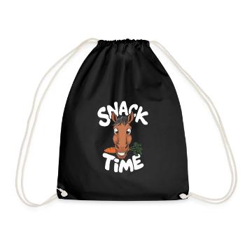 Funny horse motifs for horse lovers and - Drawstring Bag - black - Front