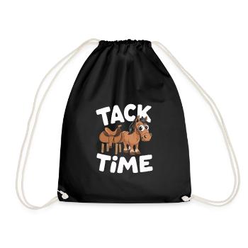 Funny horse motifs for horse lovers and - Drawstring Bag - black - Front