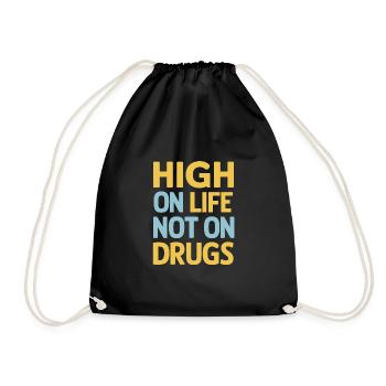 Rétablissement de la dépendance à l’alcool Sobriété AA - Sac de sport léger - noir - Devant