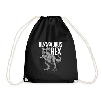 Rizzler Kultur Mit Dinosaurier Kunst Und T-Rex - Turnbeutel - Schwarz - Vorne