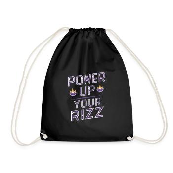 Rizzler Culture Gaming Life Rizzler Quotes - Turnbeutel - Schwarz - Vorne