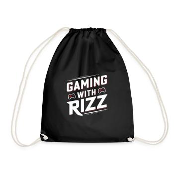 Rizzler Culture Gaming Life Rizzler Quotes - Turnbeutel - Schwarz - Vorne