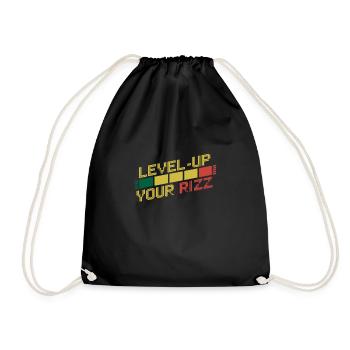 Rizzler Culture Gaming Life Rizzler Quotes - Turnbeutel - Schwarz - Vorne