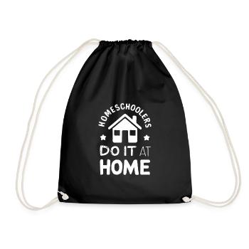 Homeschool Mom Dad Family Life Community Journey - Turnbeutel - Schwarz - Vorne