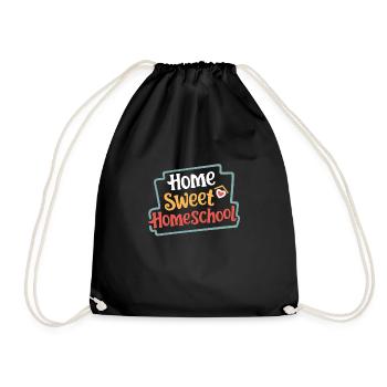 Homeschool Mom Dad Family Life Community Journey - Turnbeutel - Schwarz - Vorne