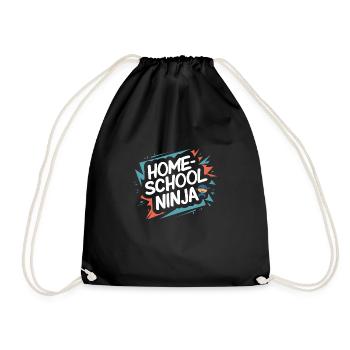 Homeschool Mom Dad Family Life Community Journey - Turnbeutel - Schwarz - Vorne