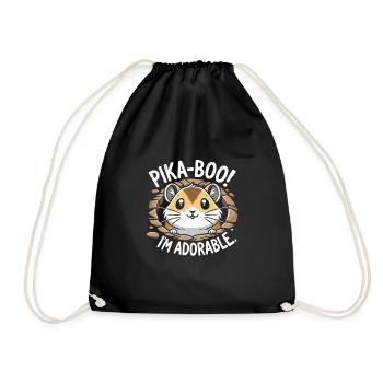 Design américain Pika Lover pour Pika - Sac de sport léger - noir - Devant