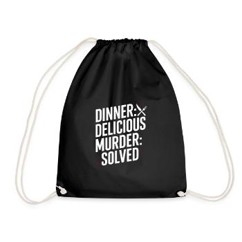 Meurtre Mystère Tenue De Dîner, Fête, Scène De Crime - Sac de sport léger - noir - Devant