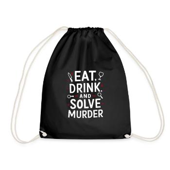 Meurtre Mystère Tenue De Dîner, Fête, Scène De Crime - Sac de sport léger - noir - Devant