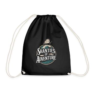 Sailors Sea Shanty Singing Ship Adventures - Drawstring Bag - black - Front