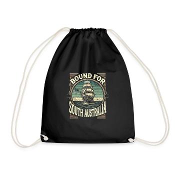 Sailors Sea Shanty Singing Ship Adventures - Drawstring Bag - black - Front