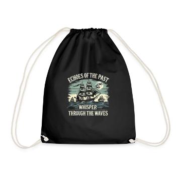 Sailors Sea Shanty Singing Ship Adventures - Turnbeutel - Schwarz - Vorne