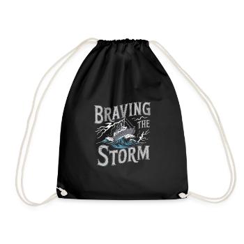 Sailors Sea Shanty Singing Ship Adventures - Drawstring Bag - black - Front