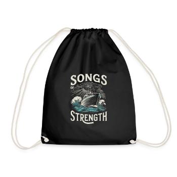 Sailors Sea Shanty Singing Ship Adventures - Drawstring Bag - black - Front