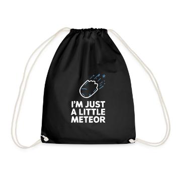 Stargazing And Meteor Shower Enthusiast - Drawstring Bag - black - Front