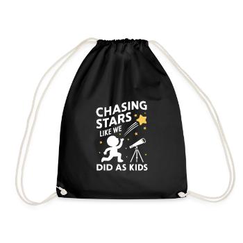 Amateur d’observation des étoiles et de pluie de météores - Sac de sport léger - noir - Devant