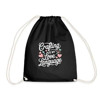 Cardmaker Scrapbooking Card Making Sets For - Drawstring Bag - black - Front