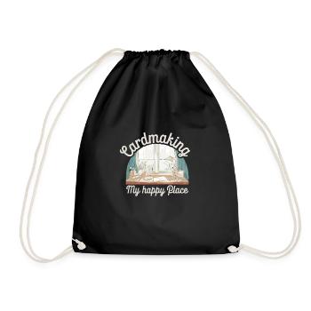Cardmaker Scrapbooking Card Making Sets For - Drawstring Bag - black - Front