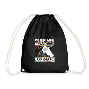 Cardmaker Scrapbooking Card Making Sets For - Drawstring Bag - black - Front