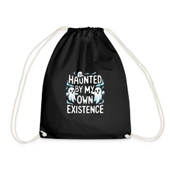Ghost Bait Halloween Parapsychology Paranormal - Drawstring Bag - black - Front
