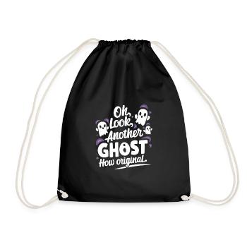 Ghost Bait Halloween Parapsychology Paranormal - Drawstring Bag - black - Front