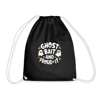 Ghost Bait Halloween Parapsychology Paranormal - Drawstring Bag - black - Front