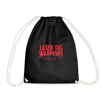 Laser Tag Champion Retro Gamer Fun Sports Arcade - Turnbeutel - Schwarz - Vorne