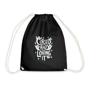 Ghost Bait Halloween Parapsychology Paranormal - Drawstring Bag - black - Front