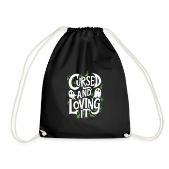 Ghost Bait Halloween Parapsychology Paranormal - Drawstring Bag - black - Front