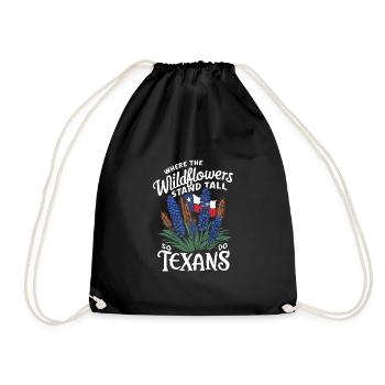 Texas Fleurs sauvages Saison Champs Fleurs Texas - Sac de sport léger - noir - Devant