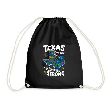 Texas Fleurs sauvages Saison Champs Fleurs Texas - Sac de sport léger - noir - Devant
