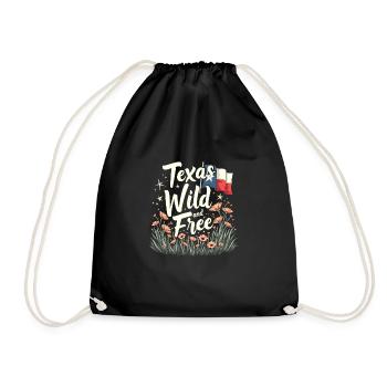 Texas Fleurs sauvages Saison Champs Fleurs Texas - Sac de sport léger - noir - Devant