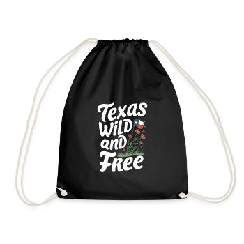 Texas Fleurs sauvages Saison Champs Fleurs Texas - Sac de sport léger - noir - Devant