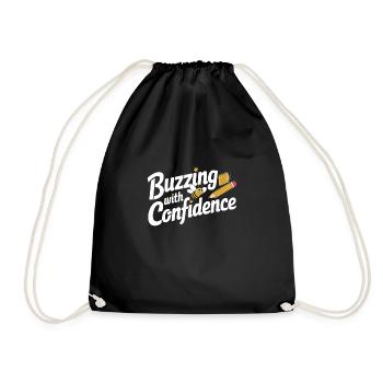 Spelling Contest Championship Word Nerd - Drawstring Bag - black - Front