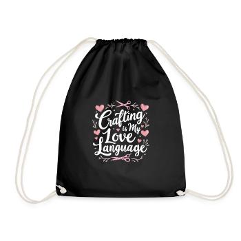 Cardmaker Scrapbooking Card Making Kits For - Drawstring Bag - black - Front