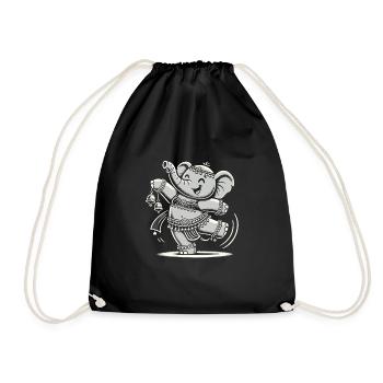 Mouvements rythmiques en danse orientale : - Sac de sport léger - noir - Devant