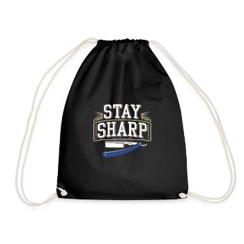 Barber Shop Vibes and Classic Haircuts for - Drawstring Bag - black - Front