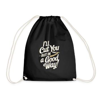 Barber Shop Vibes and Classic Haircuts for - Drawstring Bag - black - Front