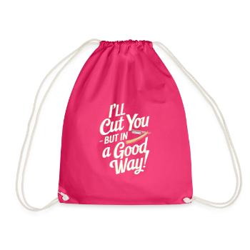 Vibrations de salon de coiffure et coupes de cheveux classiques pour - Sac de sport léger - fuchsia - Devant