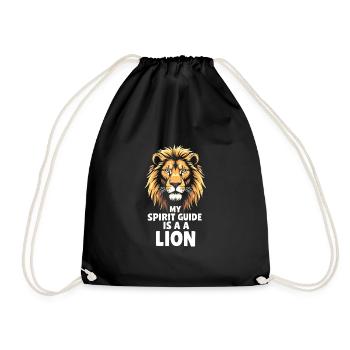 Leo Spirit Guide Mystical Path to Enlightenment - Drawstring Bag - black - Front