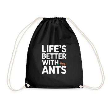 Fourmilier passionné fourmi gardant fourmis colonie constructeur - Sac de sport léger - noir - Devant