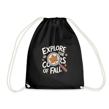 Flamboiement de couleurs automnal pour les amoureux de la nature et - Sac de sport léger - noir - Devant